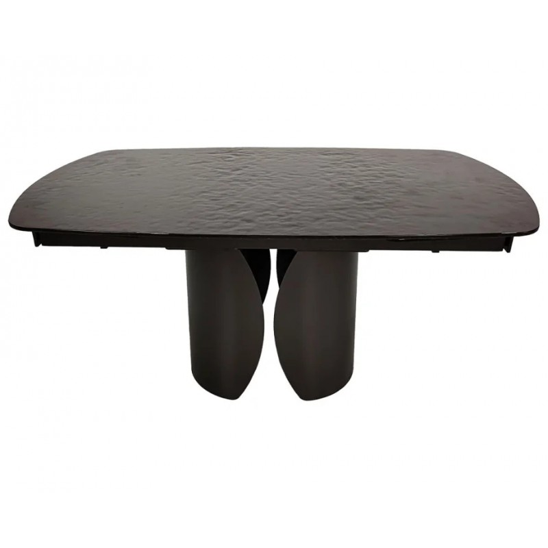 Стіл обідній розкладний EDGAR 160(240)*90 бронзовий/коричневий Intarsio