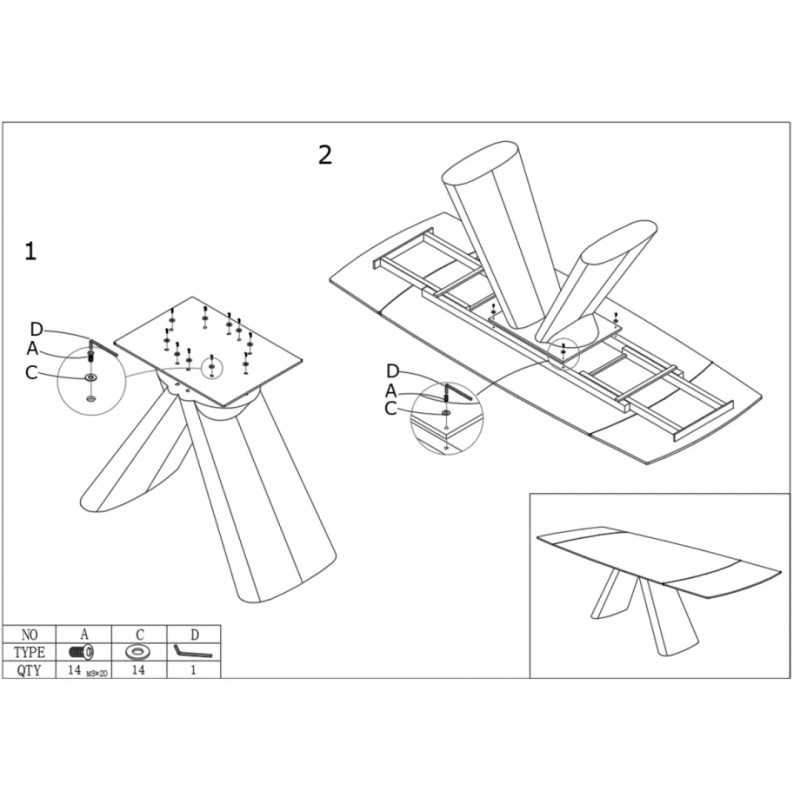 Стіл обідній розкладний GREYSON CERAMIC 160(240)*90 сірий мат/чорний Intarsio