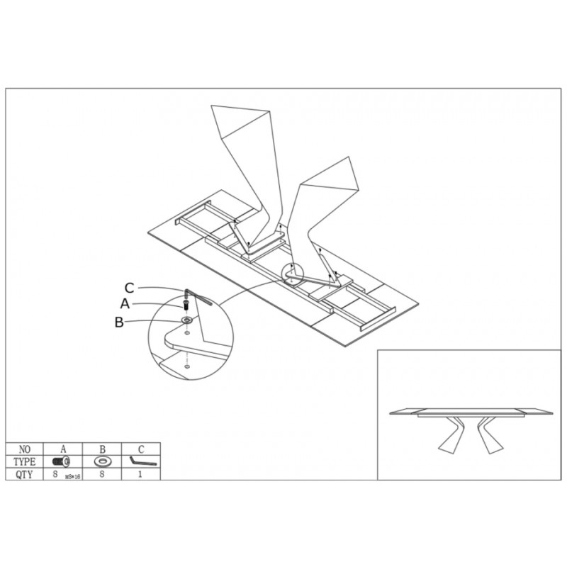 Стіл обідній розкладний LAURA CERAMIC 160(240)*90 білий мат/білий Intarsio