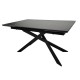 Стіл обідній розкладний MADISON CERAMIC 160(240)*90 чорний мат/чорний Intarsio