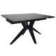 Стіл обідній розкладний VINCENT CERAMIC 140(200)*90 графіт мат/чорний Intarsio