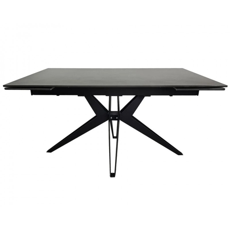 Стіл обідній розкладний VINCENT CERAMIC 140(200)*90 графіт мат/чорний Intarsio