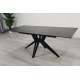 Стіл обідній розкладний VINCENT CERAMIC 140(200)*90 графіт мат/чорний Intarsio