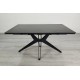 Стіл обідній розкладний VINCENT CERAMIC 140(200)*90 графіт мат/чорний Intarsio