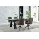 Стіл розкладний керамічний ARNOLD CERAMIC 180(240)*90 Wic dark grey мат / Чорний каркас Intarsio Стіл розкладний керамічний ARNOLD CERAMIC 180(240)*90 Wic dark grey мат / Чорний каркас Intarsio