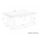 Стіл розкладний керамічний ARNOLD CERAMIC 180(240)*90 Wic dark grey мат / Чорний каркас Intarsio Стіл розкладний керамічний ARNOLD CERAMIC 180(240)*90 Wic dark grey мат / Чорний каркас Intarsio