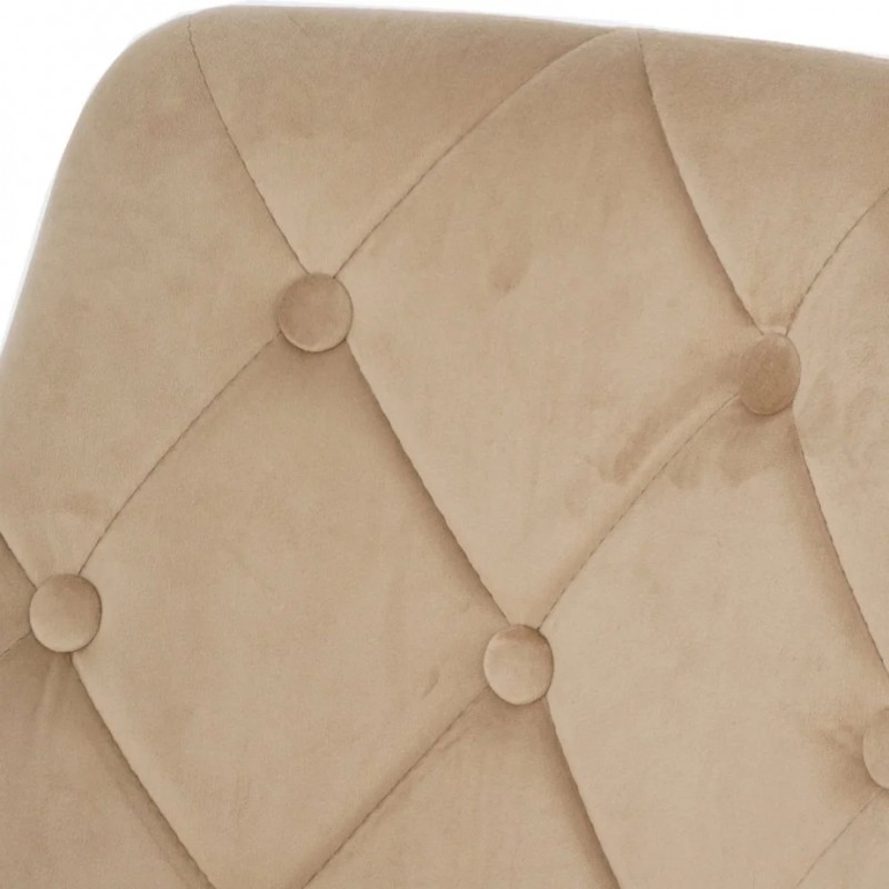 Стілець ALFIE чорний каркас/беж Intarsio