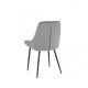 Стілець ALFIE чорний каркас/сірий Intarsio