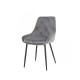 Стілець ALFIE чорний каркас/сірий Intarsio