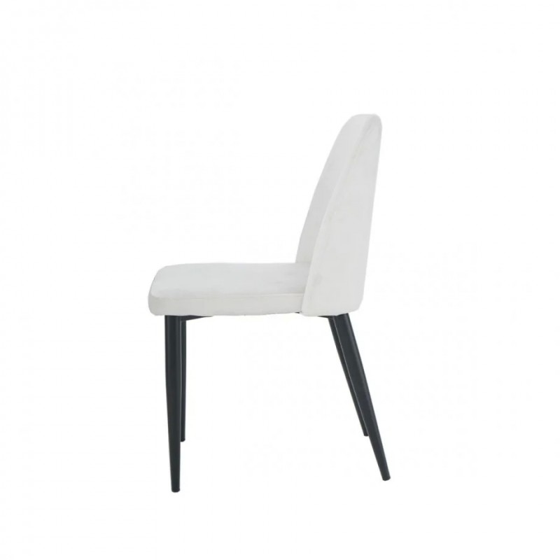 Стілець BULL чорний каркас/світло-сірий Intarsio