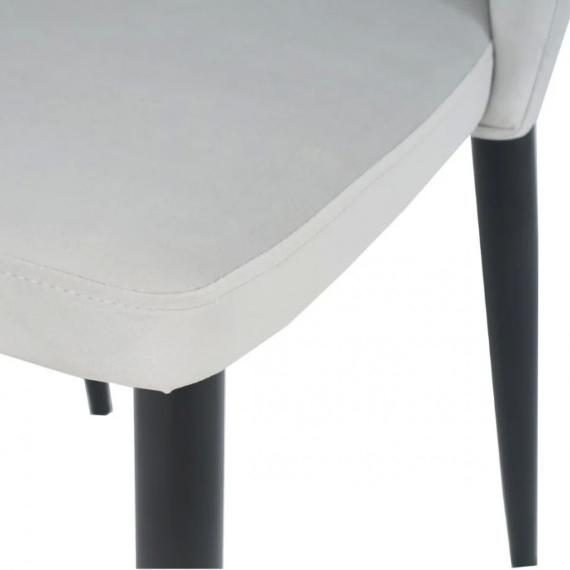 Стілець BULL чорний каркас/світло-сірий Intarsio