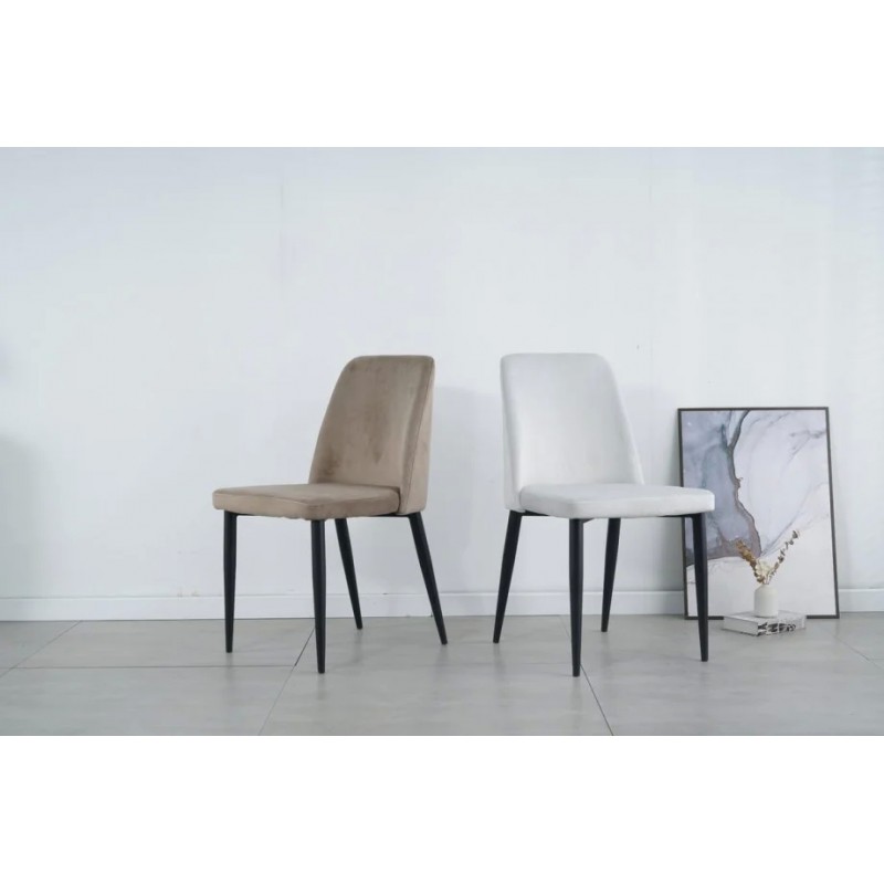 Стілець BULL чорний каркас/світло-сірий Intarsio