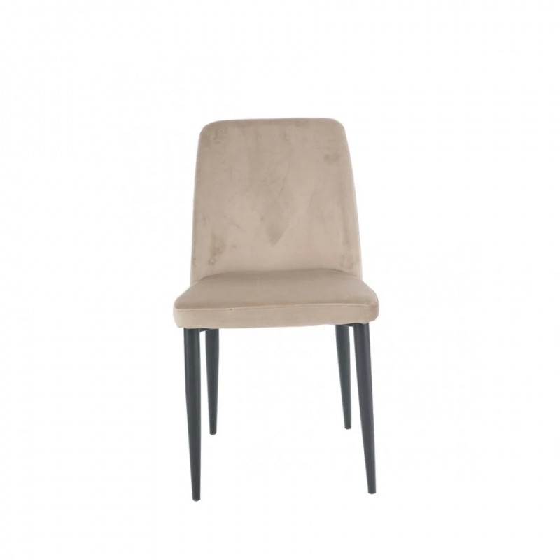 Стілець BULL чорний каркас/темний беж Intarsio