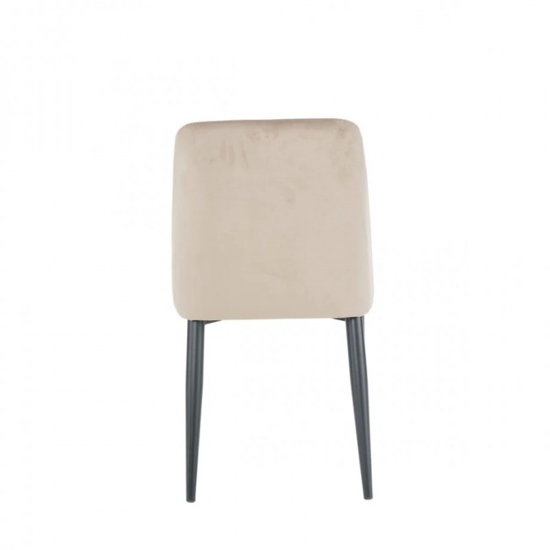 Стілець BULL чорний каркас/темний беж Intarsio