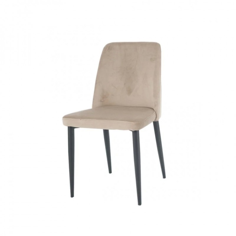 Стілець BULL чорний каркас/темний беж Intarsio