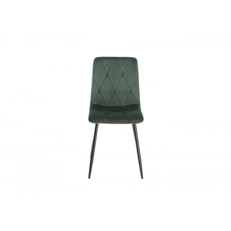 Стілець COREY чорний/зелений Intarsio