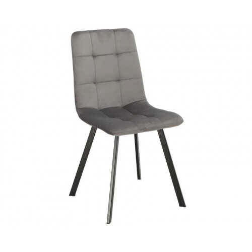 Стілець EARI чорний каркас/сірий велюр CDBL-14 Intarsio