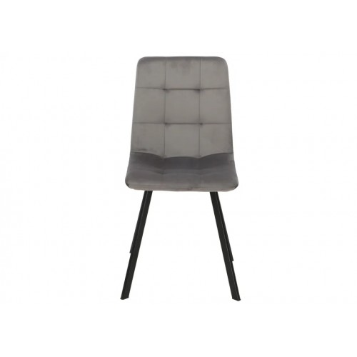 Стілець EARI чорний каркас/сірий велюр CDBL-14 Intarsio