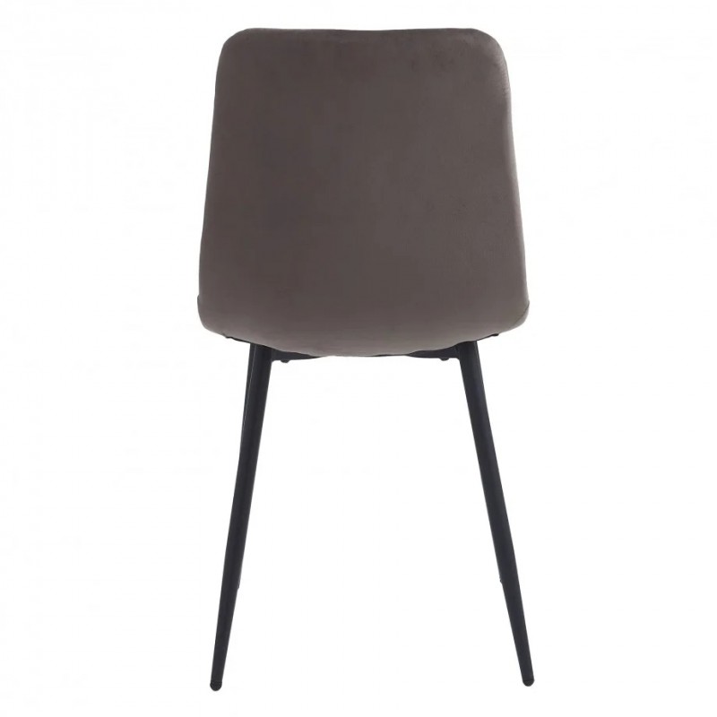 Стілець EVAN Чорний каркас / Капучино Intarsio