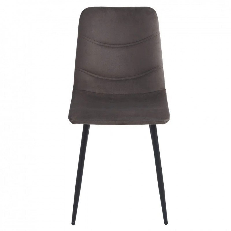 Стілець EVAN Чорний каркас / Капучино Intarsio