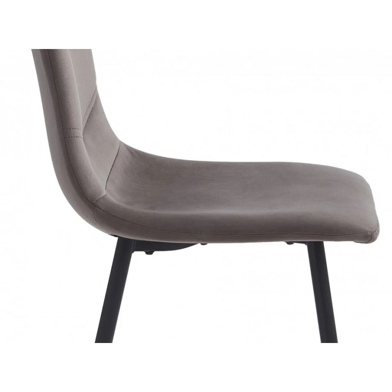 Стілець EVAN Чорний каркас / Капучино Intarsio