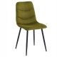 Стілець EVAN Чорний каркас / Світло-зелений Intarsio