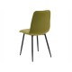 Стілець EVAN Чорний каркас / Світло-зелений Intarsio