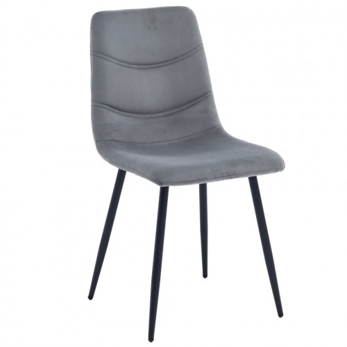 Стілець EVAN Чорний каркас / Темно-сірий 18 Intarsio