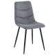 Стілець EVAN Чорний каркас / Темно-сірий 18 Intarsio
