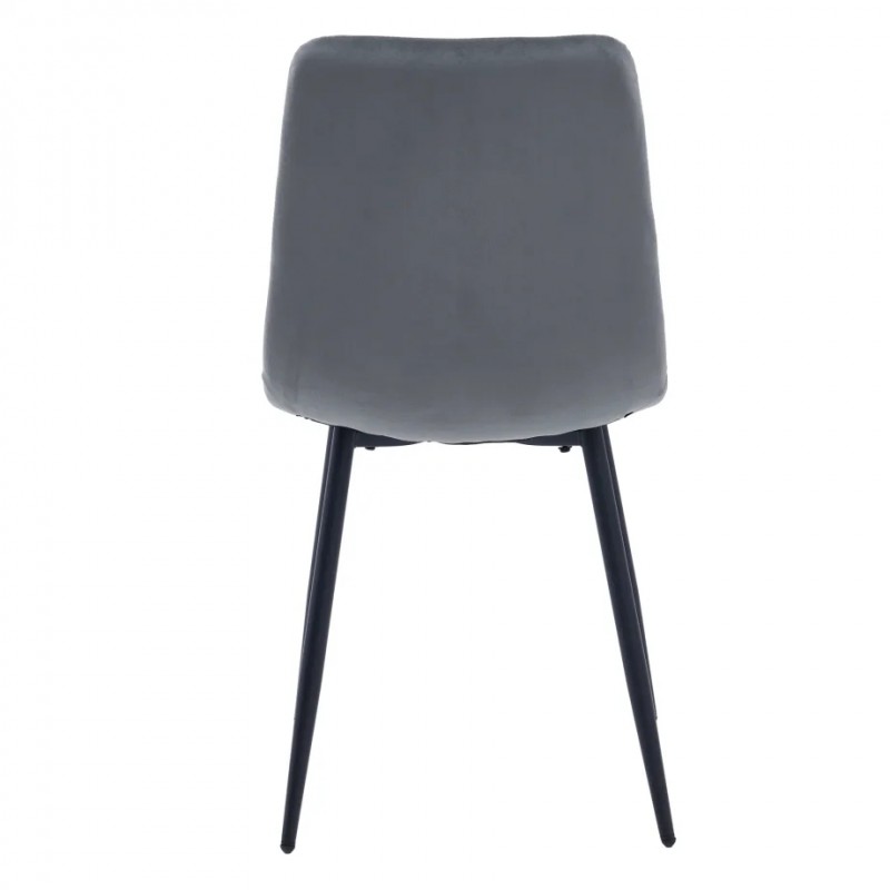 Стілець EVAN Чорний каркас / Темно-сірий 18 Intarsio