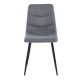Стілець EVAN Чорний каркас / Темно-сірий 18 Intarsio