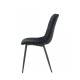 Стілець GOOPY чорний каркас/чорний Intarsio