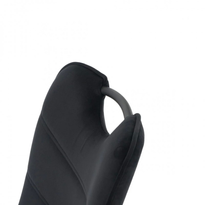 Стілець GOOPY чорний каркас/чорний Intarsio