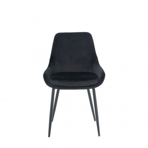 Стілець HUGO чорний каркас/чорний Intarsio