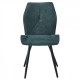Стілець Hank Чорний каркас / Темно-зелена тканина Intarsio