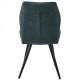 Стілець Hank Чорний каркас / Темно-зелена тканина Intarsio