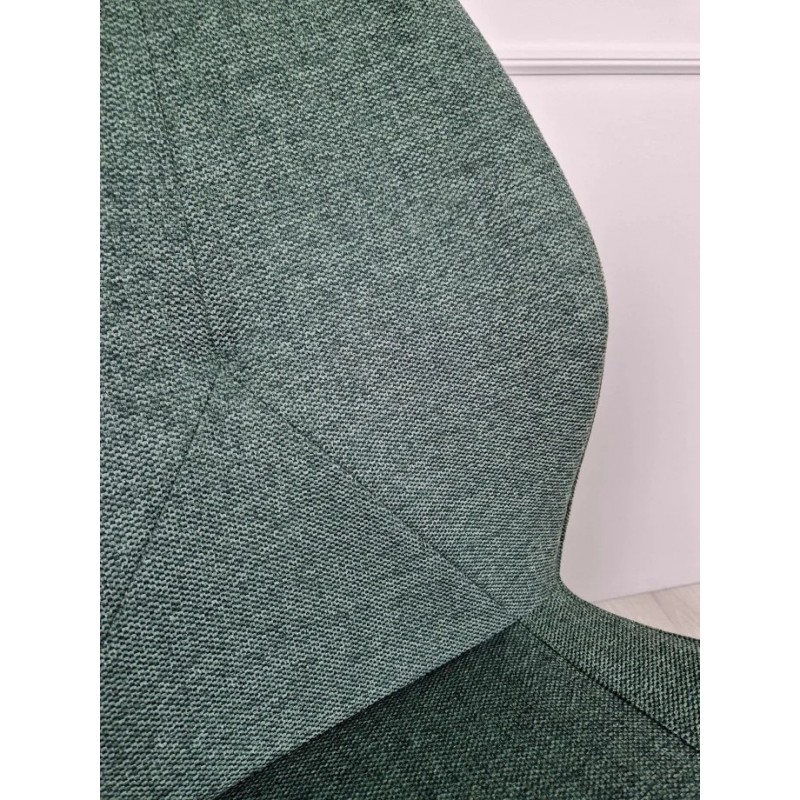 Стілець Hank Чорний каркас / Темно-зелена тканина Intarsio