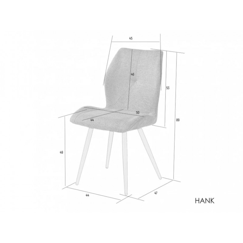 Стілець Hank Чорний каркас / Темно-зелена тканина Intarsio