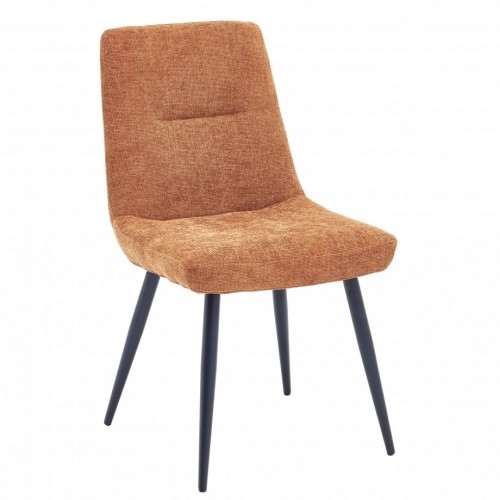 Стілець KIWI Чорний каркас / Теракотова тканина Intarsio