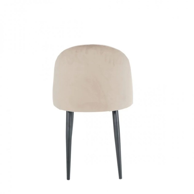 Стілець LULU чорний каркас/темний беж Intarsio