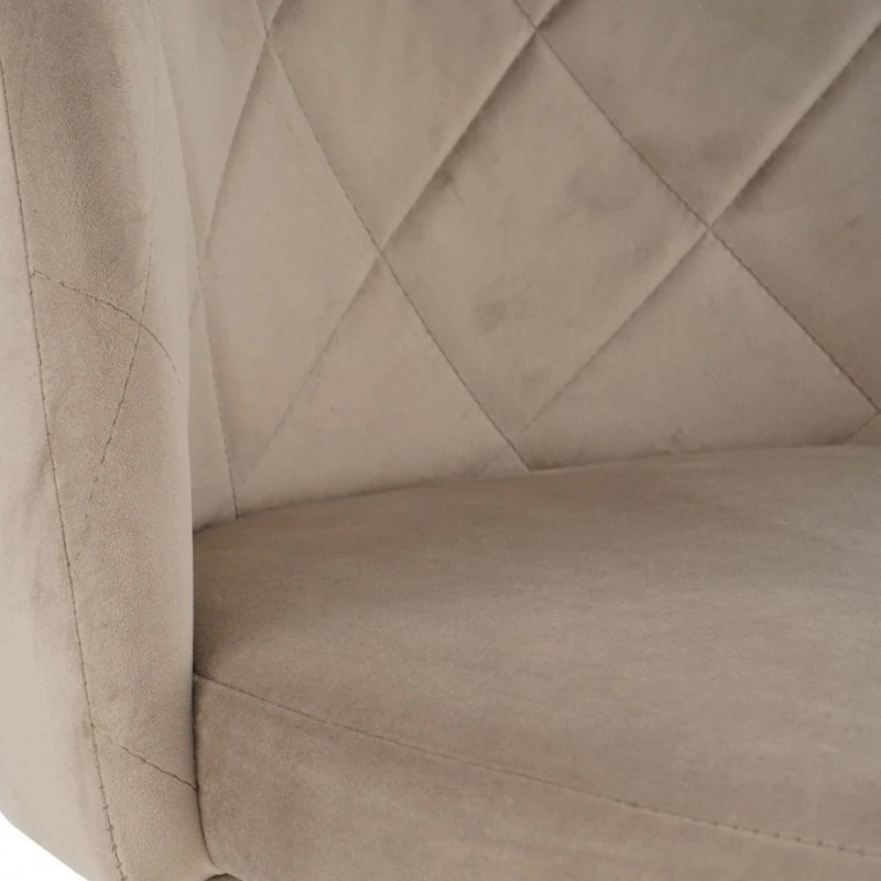 Стілець LULU чорний каркас/темний беж Intarsio