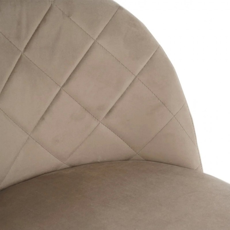 Стілець LULU чорний каркас/темний беж Intarsio