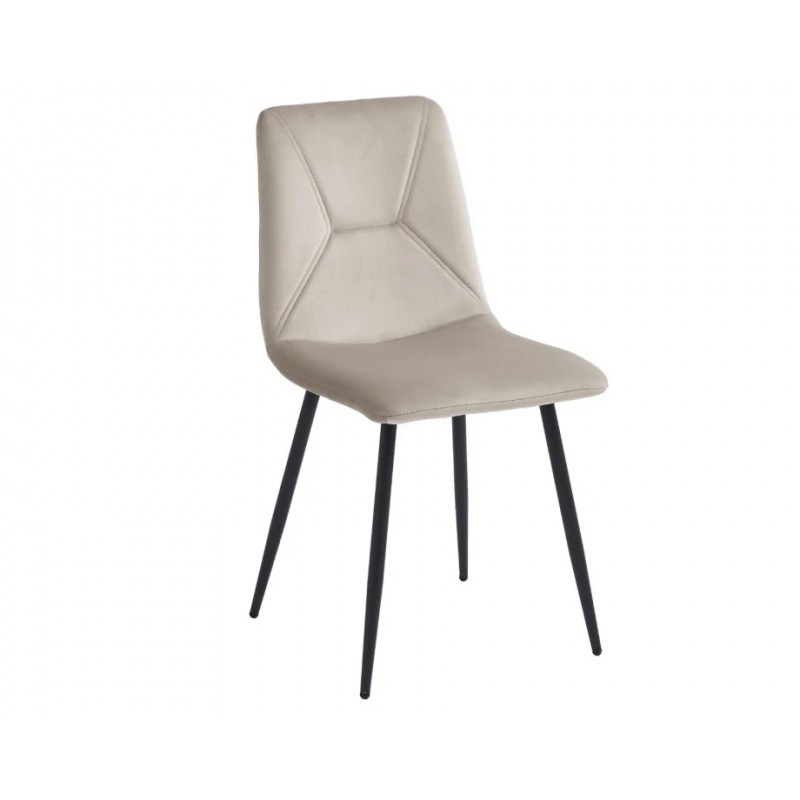 Стілець Mark Чорний каркас / Бежевий велюр Intarsio