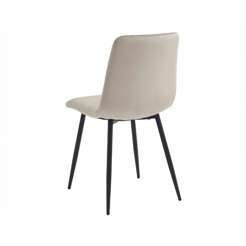 Стілець Mark Чорний каркас / Бежевий велюр Intarsio