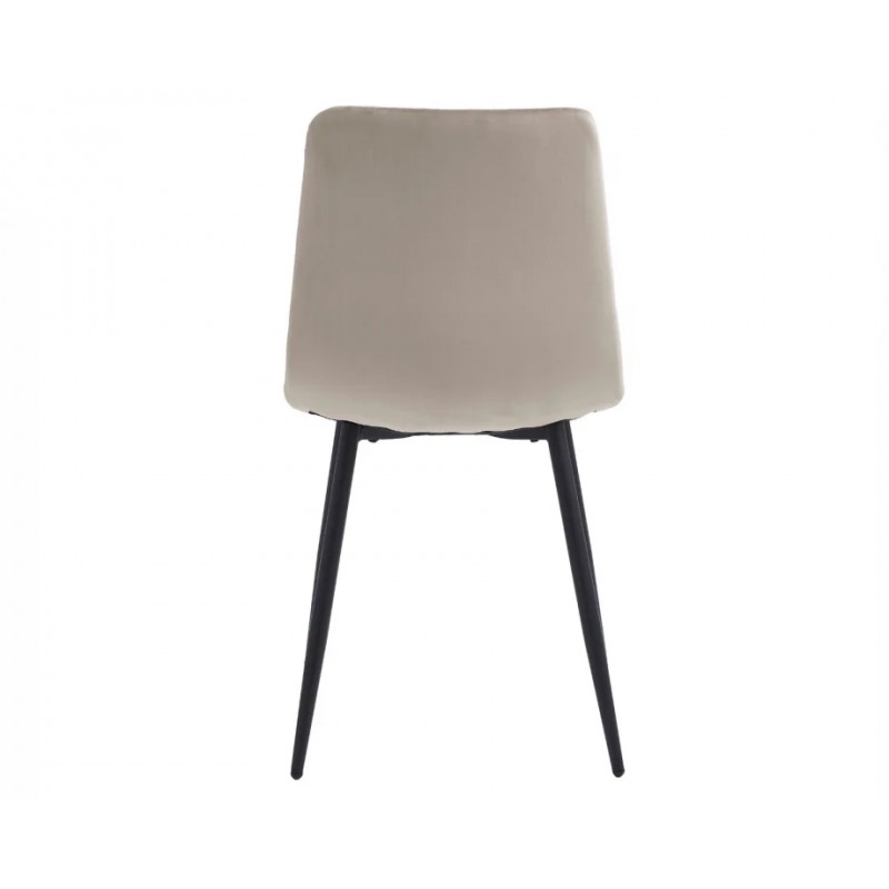 Стілець Mark Чорний каркас / Бежевий велюр Intarsio
