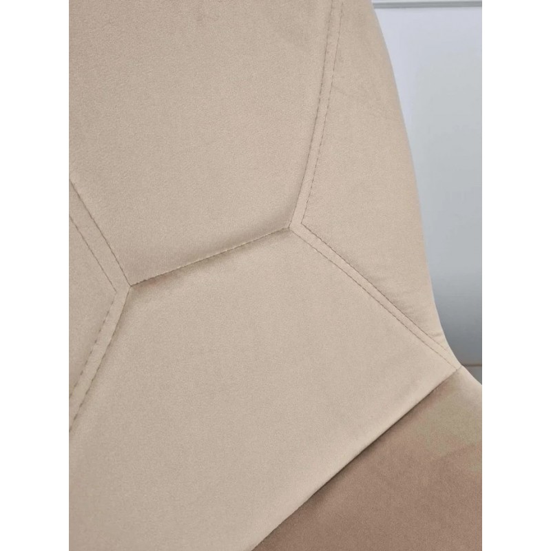 Стілець Mark Чорний каркас / Бежевий велюр Intarsio