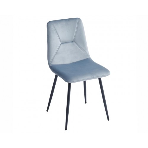 Стілець Mark Чорний каркас / Димчасто-сірий велюр Intarsio