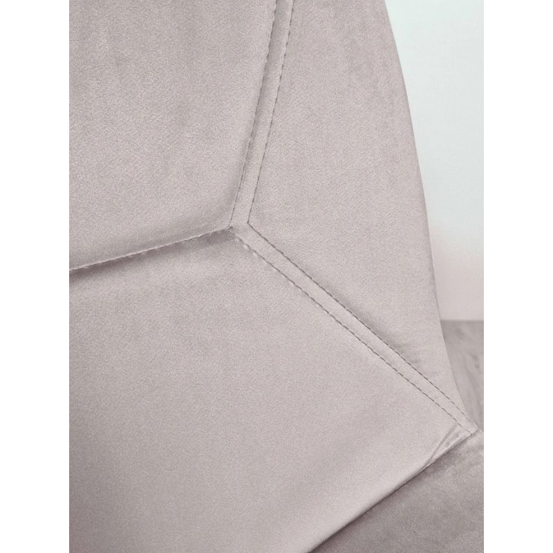 Стілець Mark Чорний каркас / Світло-рожевий велюр Intarsio