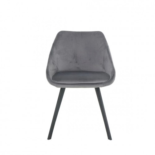 Стілець PEPIO чорний каркас/сірий Intarsio