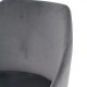 Стілець PEPIO чорний каркас/сірий Intarsio